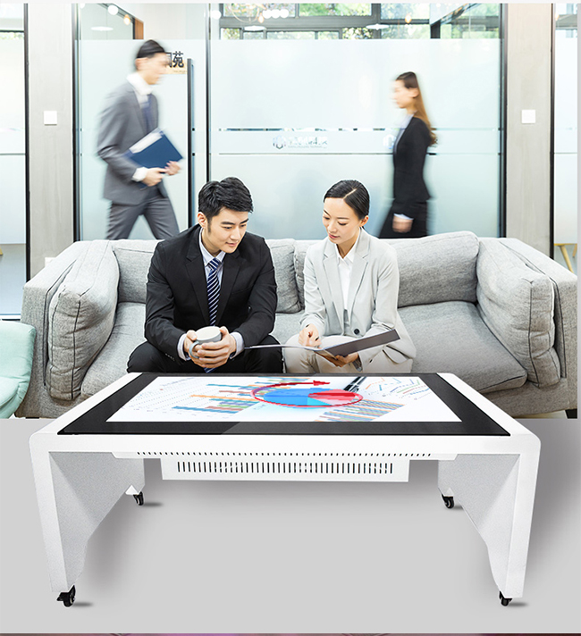 55 Inch Interactive Touch Screen Coffee Table For Conferenc / Dining / Display / Bar