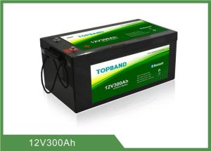 China High Security Bluetooth Lithium Battery Rechargeable 12V300Ah Lifepo4 Material factory