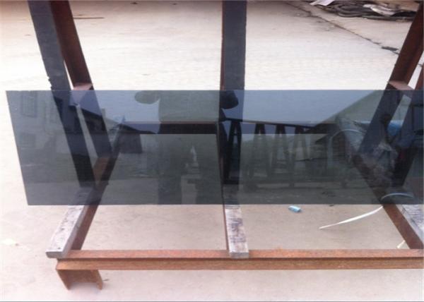 Coated Reflective Float Glass Flat Shape Black Reflective Glass For Furniture /