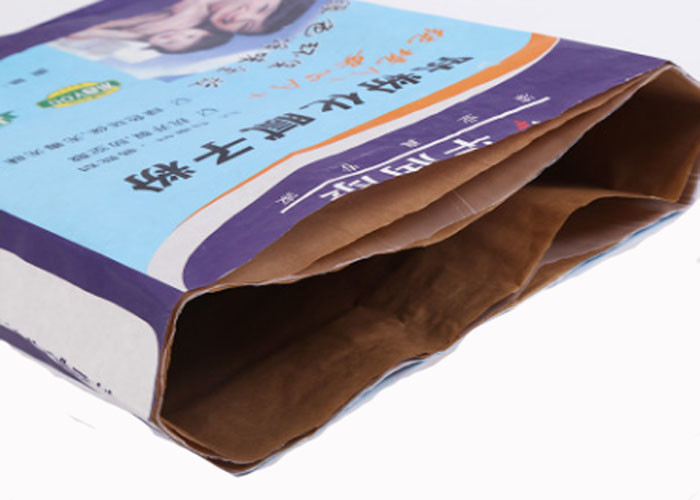Spout Mouth Valve Paper Bags Flat Bottom Chemical Dairy Product Agricultural Uses
