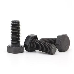 China Stainless Steel Grade 12.9 Black Zinc Hex Head Bolts For Industrial Applications factory