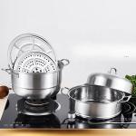 Hot Selling OEM Kitchen Cookware Cooking Pot 2 layer Kitchenware Soup Pot