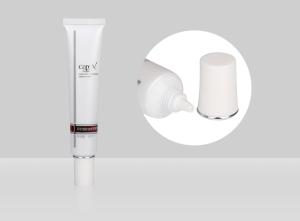 China Custom Empty Plastic Cosmetic Squeeze Tube D22mm 10-30ml Eye Cream Liquid Foundation Tube With Nozzle factory