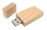 Free engrave logo wooden usb flash drive with gift box packing