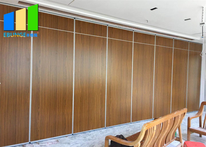 Wood Sliding Office Wall Sound Proof Room Partition For Dance Hall