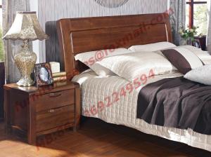 China New American Style Solid Wood Bed with Wardrobe for Luxury Home Decoration factory