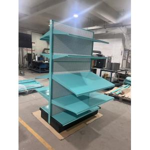 Rustproof Retail Metal Gondola Shelving Display Gondola Display Stands