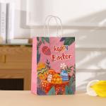 Kraft Paper Easter Bunny Gift Bag for Holiday Party Hand Candy Luxury Packaging