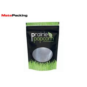 Transparent Window Front Foil Stand Up Pouches UV Printing Customized Design