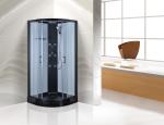 Circle Black ABS Tray Quadrant Shower Cubicles , 900MM Quadrant Shower Enclosure