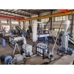 Streamlined PET Bottle Washing Line 490kw Industrial Plastic Recycling Machine
