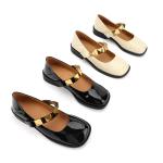 Non Slip Women Flat Leather Shoes , Ladies Beautiful Women Mary Jane Shoes