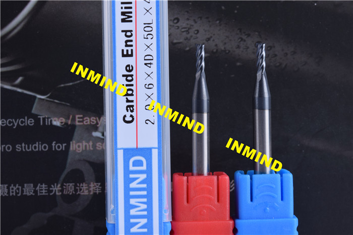 0.1mm - 0.9mm Carbide Micro End Mill with TiSiN Coating High Hardness