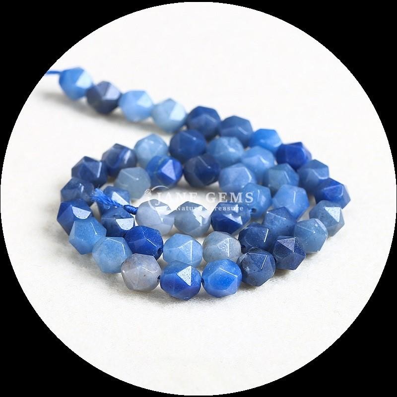 Loose Natural Diamond Faceted Gem Beads Morganite Pink Aventurine Loose Strands for Jewelry Making