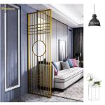 PVD Gold Coated Stainless Steel Room Partition GB Standard Size 1x2.5meter