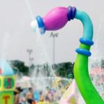 Customized Aqua Park Equipment Aqua Play, Fiberglass, PVC Sunflower Spray Icon