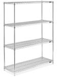 Heavy Duty Galvanized Storage Rack / Adjustable Metal Shelving Units For Food