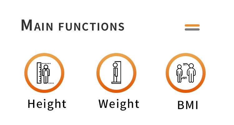 Medical Digital Scale 500kg Standing Weight and Height Measurement Machine with Printing