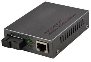 China 10/100 Base Tx 100 Base FX Adaptive Fiber Media Converter Single Mode factory