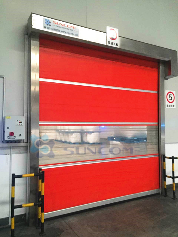 Colorful Fast Moving Interior High Speed Shutter Door With Wind - Bar CE