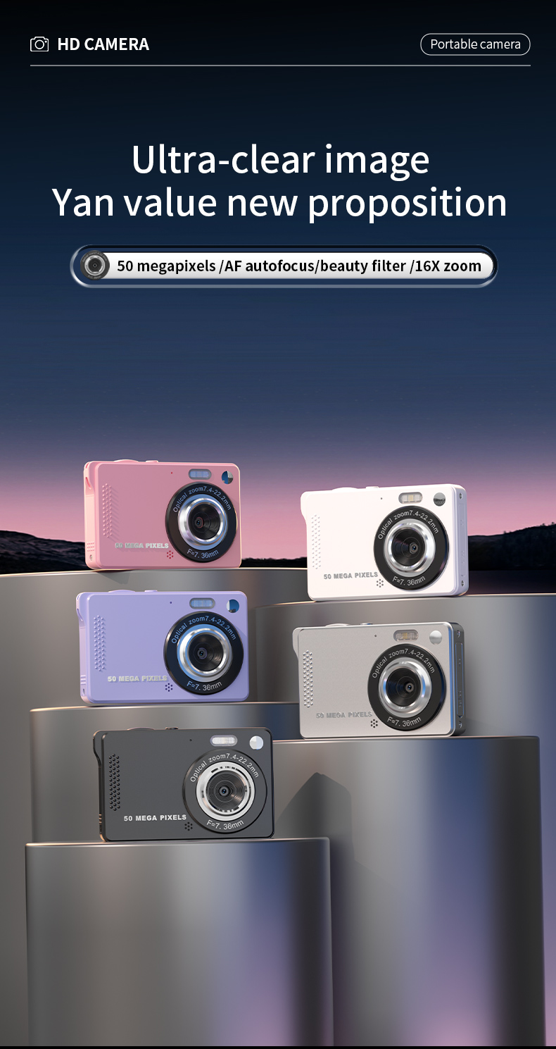 X11S Mini Dual Lens Kids Camera 1080P Bunny Cartoon Children Camera Adorable Toy Kids Selfie Digital Camera As Gift Prize