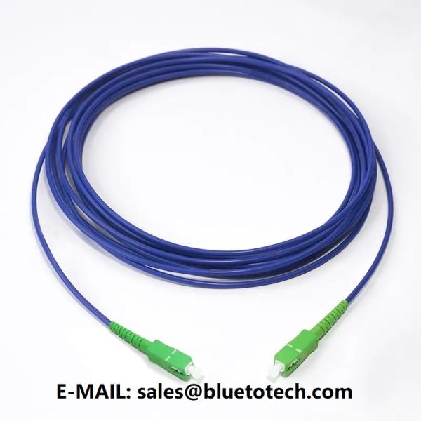 Armored Fiber Optic Patch Cord SC/APC To SC/APC 3mm Fiber Optic Armored Patch