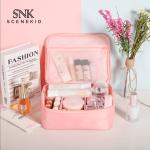 Professional Wholesale Striped Nylon Waterproo Makeup Cosmetic Wash Bag
