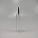ODM OEM Printing 35ml Round Glass Perfume Bottle with Golden Silver Pump Sprayer