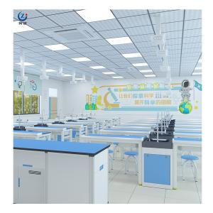 China Fireproof Physics Lab Table Chemical Resistant Square Bench Furniture factory