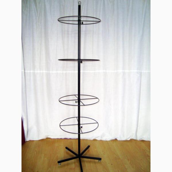 China 4 Layers Spinning POP Display Rack With 5 Legs Base factory