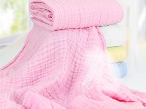 China Breathable Six Layer Grade A Crinkle Cotton Gauze Fabric For Sleeping Bag factory