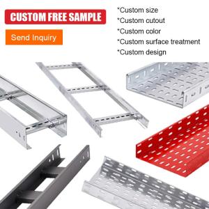 China Corrosion Proof Customized Hot Dip Galvanized Cable Tray 50mm-900mm factory