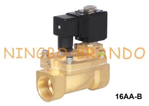 China 24V 220V PTFE Diaphragm Brass Solenoid Valve 3/8'' 1/2'' 3/4'' 1'' factory