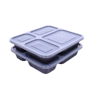 China Square 25*20*5.5CM 2L Disposable Plastic Food Container factory