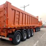 12-Piece Dump Semi-Trailer 3-Axle/4-Axle 12R20 Tire Rim 8.25-22.5 Customizable