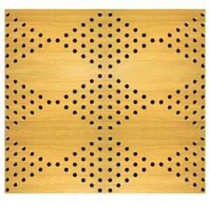 China MDF Board Music Studio Acoustic Panels Perforation Wooden Timber Acoustic Wall Panels factory