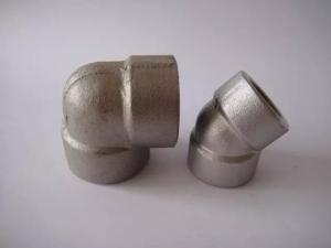 China Forged ASME B16.11 1/2&quot;-4' 'UNS N4400 45 degree thd and sw elbows 2000LB 3000LB 6000LB 9000LB pipe fitting factory