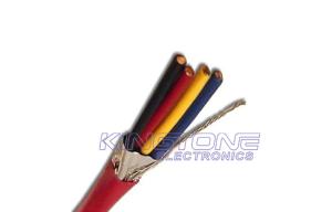 China 22 AWG FPLP Fire Alarm Cables , 4 Cores Solid Copper Conductor Plenum Cable factory