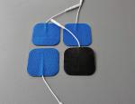 skin tightening tens electrodes 5X5cmBlue harmless cloth with physiotherapy