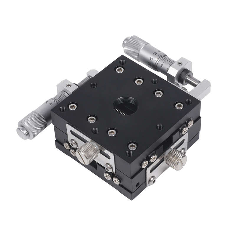 XYZ Linear Stage with Stepper Motor 2mm Lead Screw Pitch 0.01mm/100mm Straightness