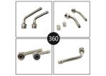 Bend 60° TR545D Clamp In Tire Valve Brass Nickel Plated And Cap 94mm Length