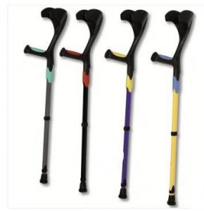 China Aluminum Alloy Lightweight Crutch , 92-115cm Adjustable Walking Stick For Elders factory