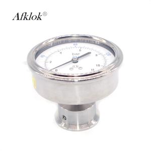 China Sanitary Diaphragm Gas Pressure Test Gauge High Precision Anti - Collision factory