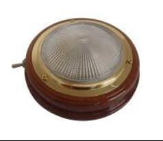 China Dome light Brass on Teak Boat factory