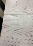 CE Acoustic Ceiling Tiles White Color Wave Perforation Aluminium Clip In Ceiling