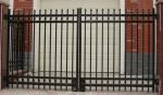 Family Courtyard Prefab Wrought Iron Fence Panels , Rust Proof Rod Iron Railing