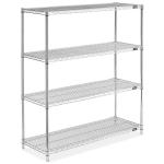 Heavy Duty Galvanized Storage Rack / Adjustable Metal Shelving Units For Food