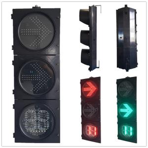 China 300MM 3-Section 2-Color Flip Door Right Turn And Countdown Timer Road Traffic Light factory