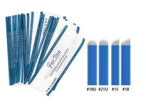 China Blue Nami 304 Stainless Steel 0.16MM Microblading Needles factory