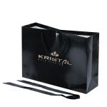 Upgrade Your Packaging with Our Luxury Matte Black Paper Bag Industrial Gift